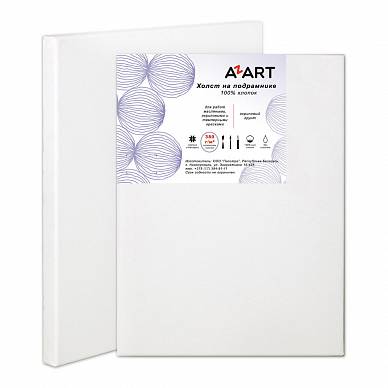 Холст на подрамнике AZART (60х80см хлопок, 380 г/м2, акриловый грунт)