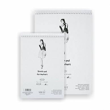 Альбом SMLT SKETCH PAD For Markers (A3, 50л, 100г/м, на спирали)