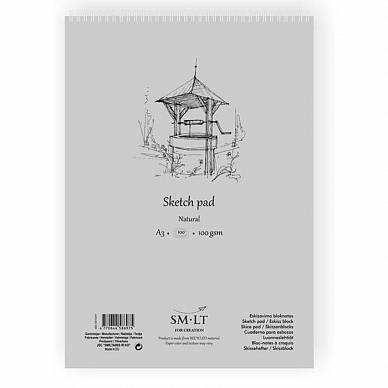 Альбом SMLT SKETCH PAD Natural для эскизов (A3, 100л, 100 г/м, на спирали)