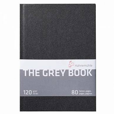 Скетчбук The Grey Book Hahnemuhle, A4, 40 листов, 120г/м2 (серая бумага)
