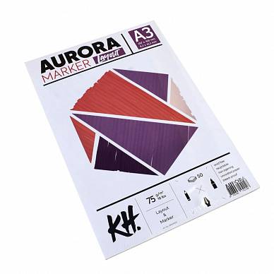 Альбом-склейка Aurora для маркеров, А3, 75 г/м2, 50 листов