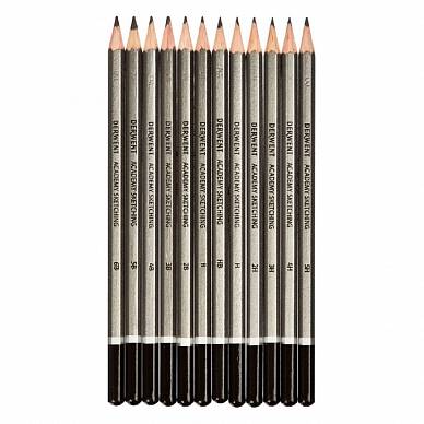 Набор чернографитных карандашей Academy Sketching Hang Pack (12 штук, 5H-6B), "Derwent"