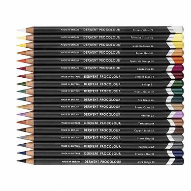 Набор цветных карандашей Procolour, "Derwent" (12 цветов в металлической упаковке)