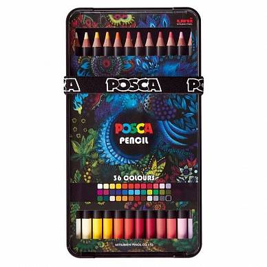 Набор карандашей Mitsubishi Pencil POSCA (36 цвета)