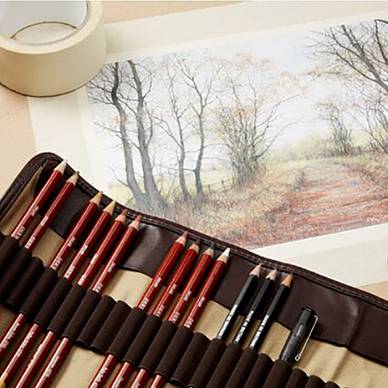 Набор цветных карандашей Drawing Pencils, "Derwent" (12 цветов в металлической упаковке)