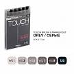 Фотографии продукта Набор маркеров Touch TWIN 6 цветов (теплые серые цвета)