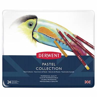 Набор карандашей Pastel Collection, "Derwent" (24 цвета в металлической упаковке)