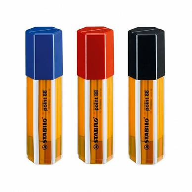Ручка-линер STABILO Point 88, набор 20 цветов (пластиковая упаковка)