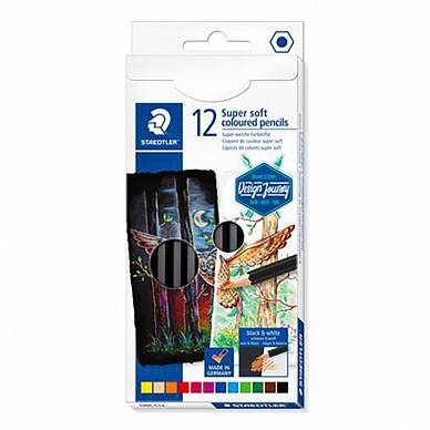 Набор цветных карандашей STAEDTLER Super soft (12 цветов)