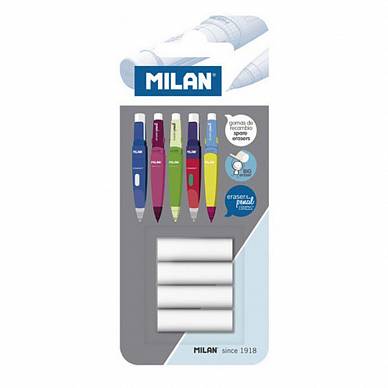 Набор сменных ластиков для механических карандашей "MILAN COMPACT" (4 штуки)
