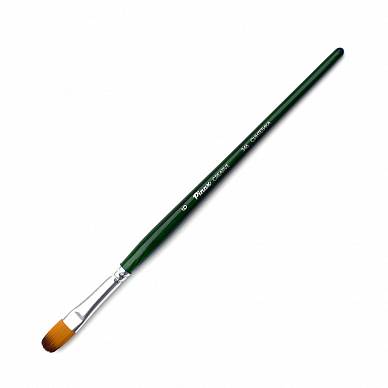 Кисть синтетика плоскоовальная № 6 (9,5 мм) короткая ручка "Pinax Creative"
