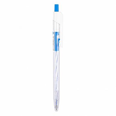 Ручка шариковая автоматическая DELI Arrow Q24-BL, 0,7мм (синяя)