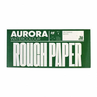 Блок (4х-сторонний) RAW Aurora для акварели, крупное зерно, 18х36см, 300 г