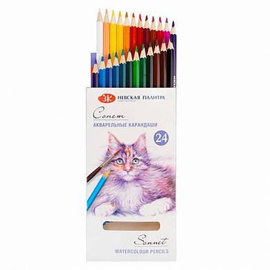 Набор акварельных карандашей "Сонет" (24 цвета)