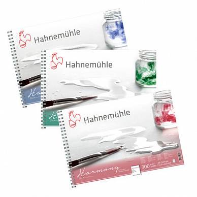 Планшет для акварели Harmony Hahnemuhle, A4, 12 листов, 300г/м2, горячее прессование