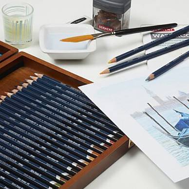 Набор акварельных карандашей Watercolour Pencils (12 цветов в металлической упаковке), "Derwent"