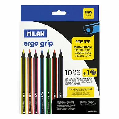 Набор карандашей "MILAN" ERGO (10 цветов)
