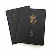 Фотографии продукта Скетчбук с черной бумагой 10,5х14см, 24 листа (мягкая обложка), серия "Цветы"