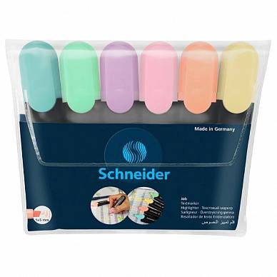 Набор текстовых маркеров Schneider JOB (6 штук, пастель)