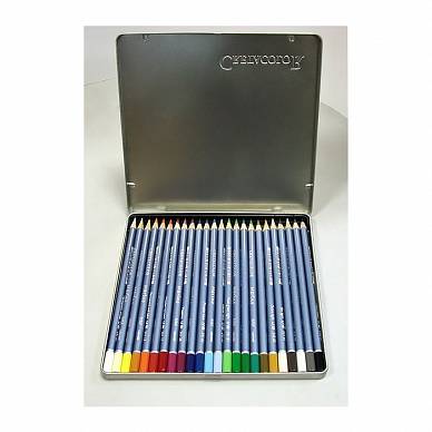 Набор акварельных карандашей "MARINO" 24 цвета (металлическая коробка)