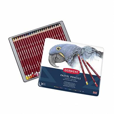 Набор пастельных карандашей Pastel Pencils, "Derwent" (24 цвета в металлической упаковке)