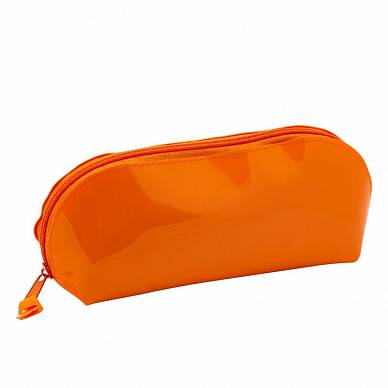 Пенал-косметичка на молнии, 220х32х92 мм, ткань глянец, оранжевый "Я-Художник"