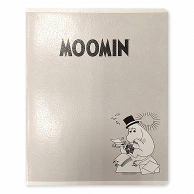 Тетрадь в клетку, 48 листов, скрепка, А5 "Moomin" (5 дизайнов)