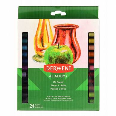 Набор масляной пастели Academy Oil Pastel, 24 цвета, "Derwent"