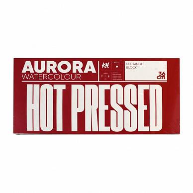 Блок (4х-сторонний) RAW Aurora для акварели, горячего прессования, 18х36см, 300 г/м2