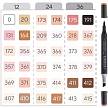 Фотографии продукта Набор маркеров Finecolour Brush Mini Marker, 24 штуки (телесные цвета)