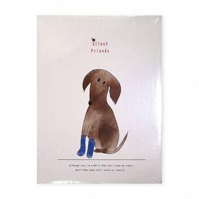 Скетчбук 210х285мм, 64 листа, белая бумага, мягкая обложка, серия "Собаки"