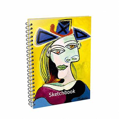 Скетчбук Пикассо. Голова женщины в голубой шляпе (А6) 01672