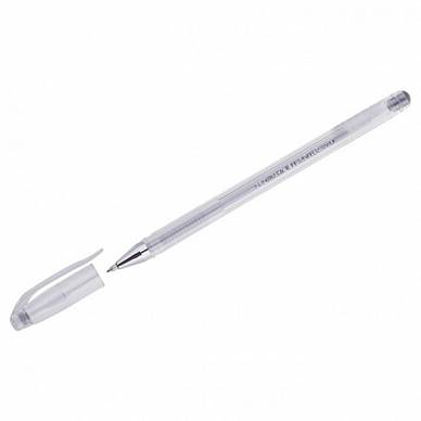 Ручка гелевая CROWN Металлик (0,7мм, серебро)