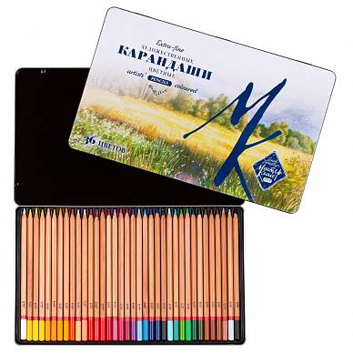 Набор профессиональных цветных карандашей "Мастер Класс" (36 цветов в жестяной упаковке)