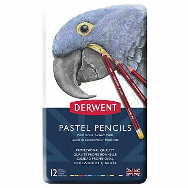 Набор пастельных карандашей Pastel Pencils, "Derwent" (12 цветов в металлической упаковке)