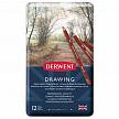 Фотографии продукта Набор цветных карандашей Drawing Pencils, "Derwent" (12 цветов в металлической упаковке)
