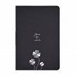 Фотографии продукта Скетчбук с черной бумагой 140х210мм, 32 листа (мягкая обложка), серия "Цветы-1"