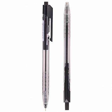 Ручка шариковая автоматическая DELI Arrow2 0,7мм, черная Q01920