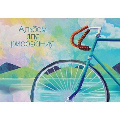 Альбом для рисования "Велосипед", 20 листов, скрепка, А4